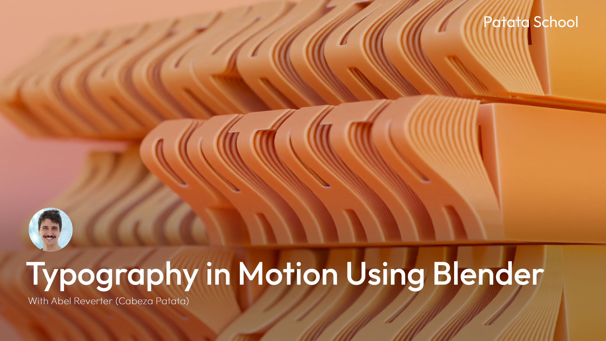 Patata School – Typography in Motion using Blender